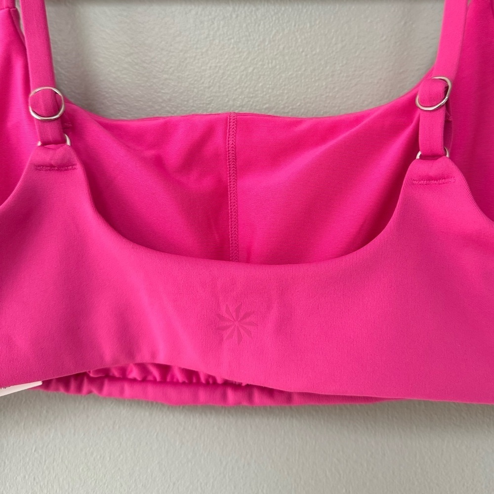 NWT Athleta Scoop Bikini Top A-C in Pop Pink - Picture 7 of 12